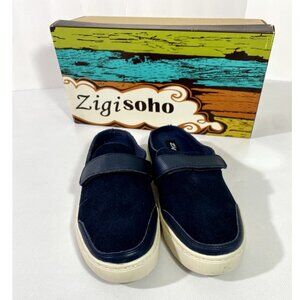 ZIGI SOHO WOMEN'S ARLIE MIDNIGHT BLUE SUEDE SNEAKER SIZE 6.5 SHOES - BRAND NEW